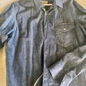 Rag & Bone Selvedge Chambray/ Light denim Work Shirt